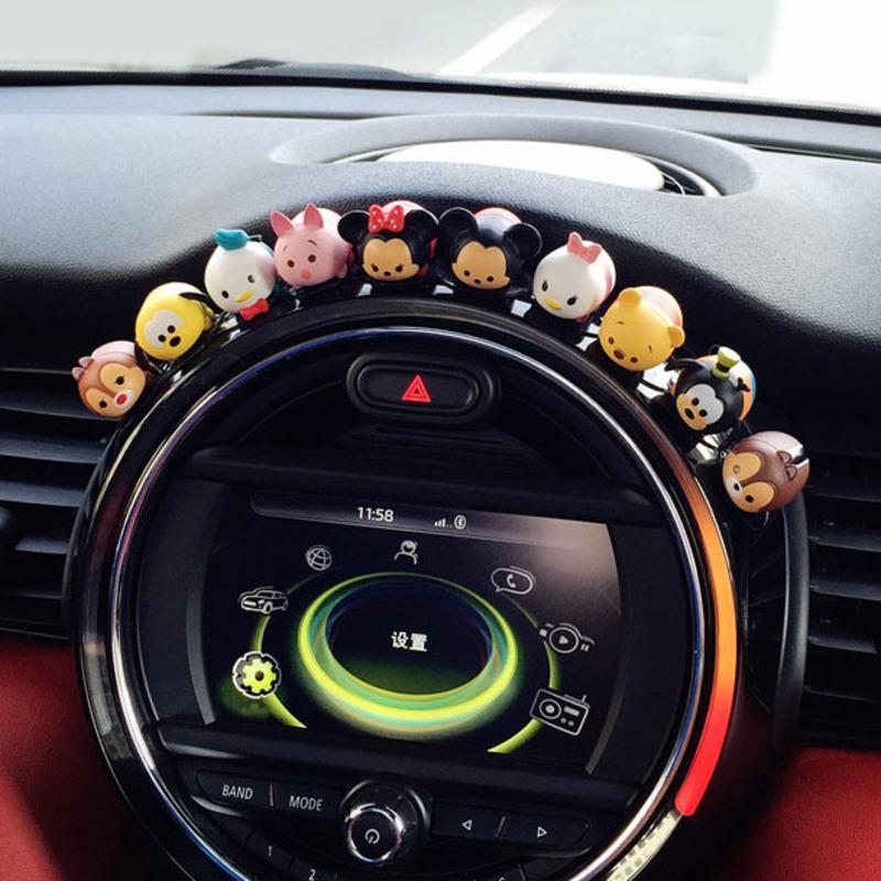 敬平车载内饰米奇米妮汽车卡通车饰仪表台车载装饰汽车饰品红妮车红