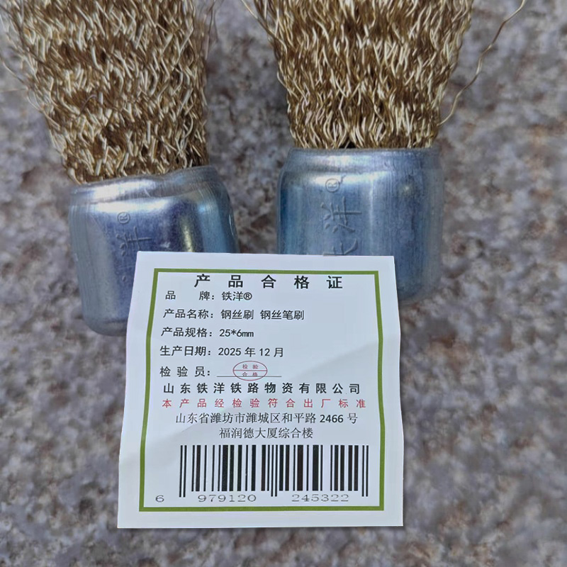 铁洋 钢丝刷 钢丝笔刷 25*6mm 个高清大图
