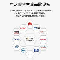 博扬 BY-WG915B 万兆光纤收发器 SFP+10G单模单纤光电转换器 LC接口20公里 基站服务器用 一台