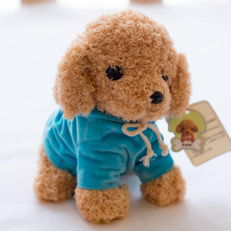 仿真泰迪狗毛绒玩具狗狗公仔小狗布娃娃玩偶生日礼物小狗公仔摆件海藻