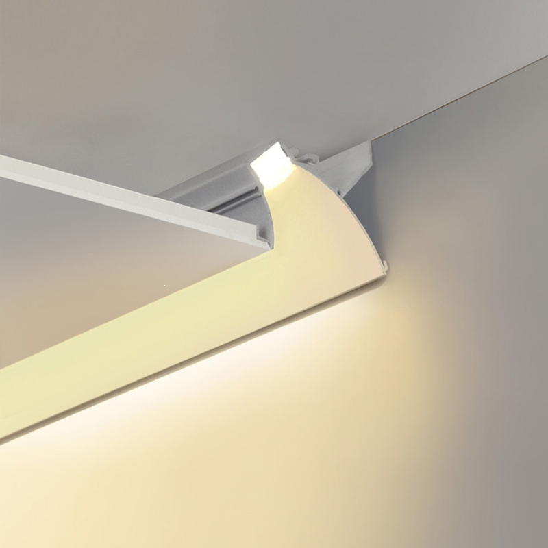 月亮喵洗墙灯led线性铝槽反光灯槽卧室客厅灯带线条灯走廊顶角回光灯