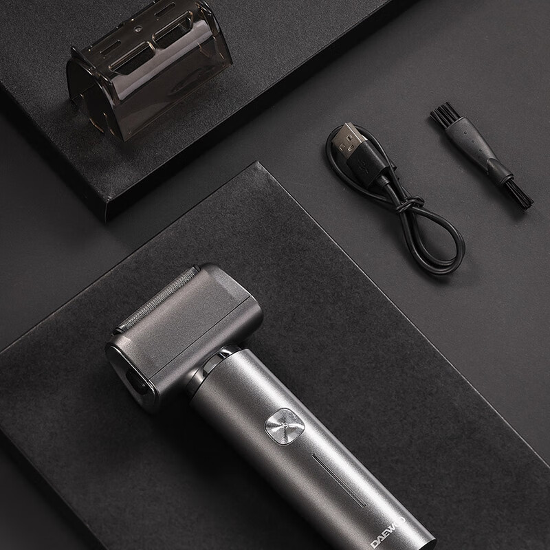 大宇(DAEWOO)电动剃须刀男士充电式旅游便携刮胡须刀 DYTX-3W02 灰色高清大图