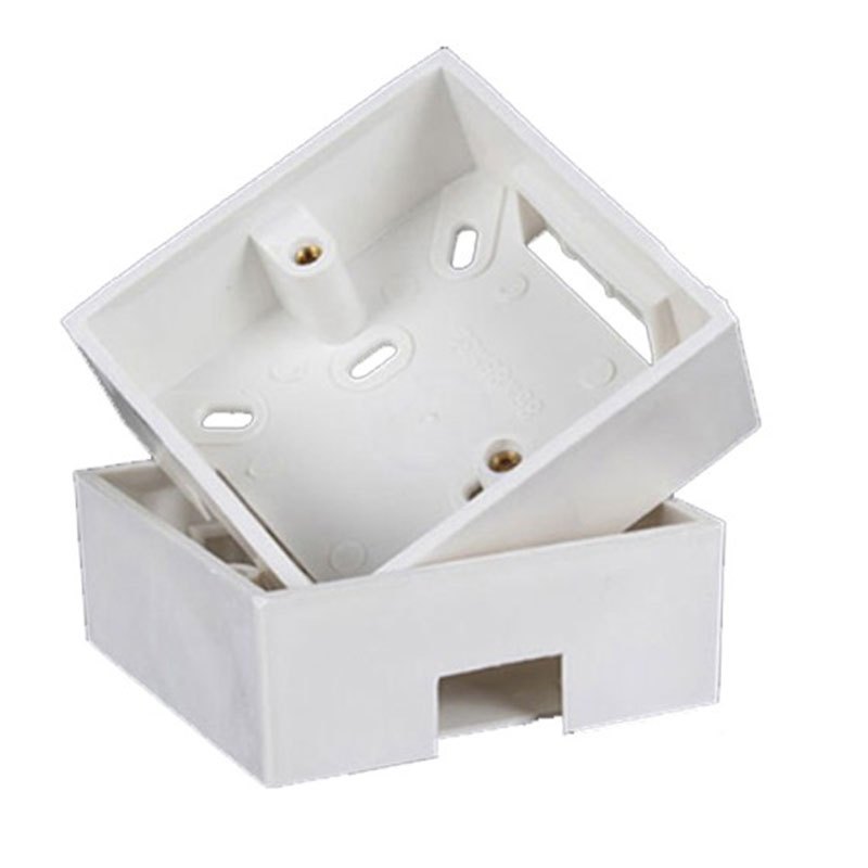 meigelin加厚86型开关插座面板明装底盒pvc接线盒布线盒86型通用底盒