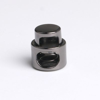 t015金属圆形弹簧扣扁绳大衣羽绒服止绳扣调节扣服装配件弹力卡扣 枪