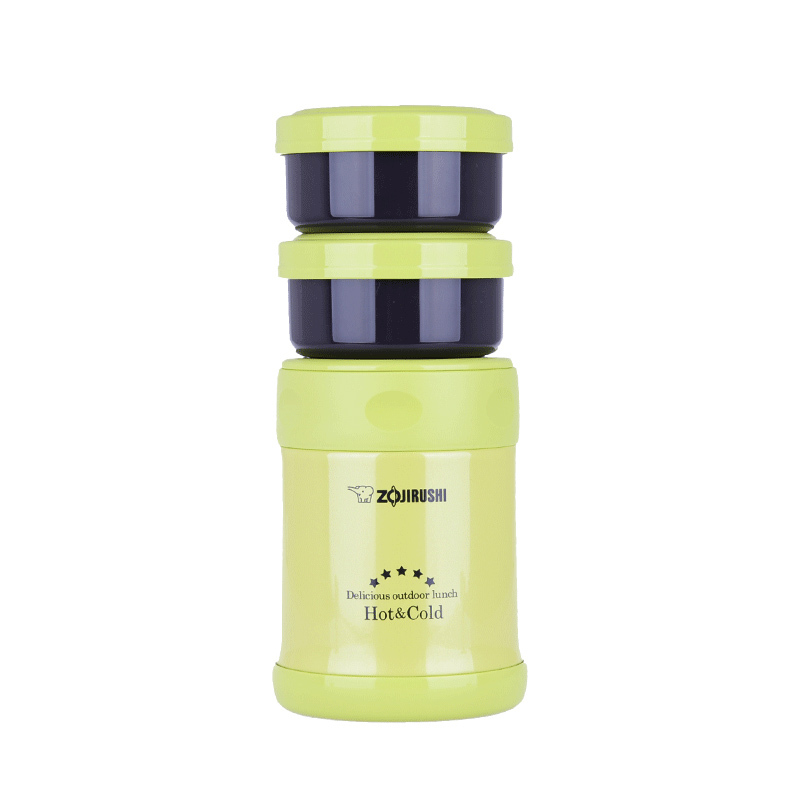象印(ZO JIRUSHI)焖烧杯SW-EXE35-GA 进口不锈钢真空焖烧杯保温壶保温杯 绿色 350ml