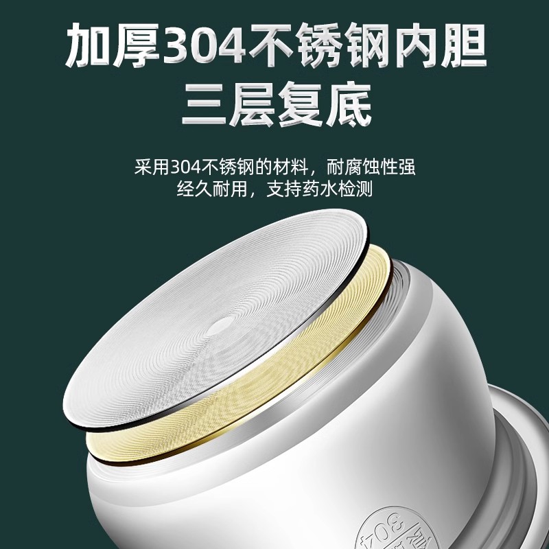 三角牌304不锈钢电饭煲老式小型1-2-3-4人官方正品蒸煮3-5-6L电饭煲家用全钢电饭锅 5升升级款高清大图