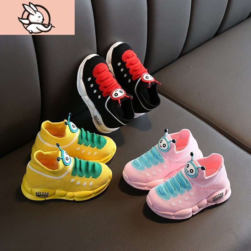 huayangtu女童布鞋幼儿园室内鞋一脚蹬儿童四季鞋12345岁童鞋宝宝鞋子