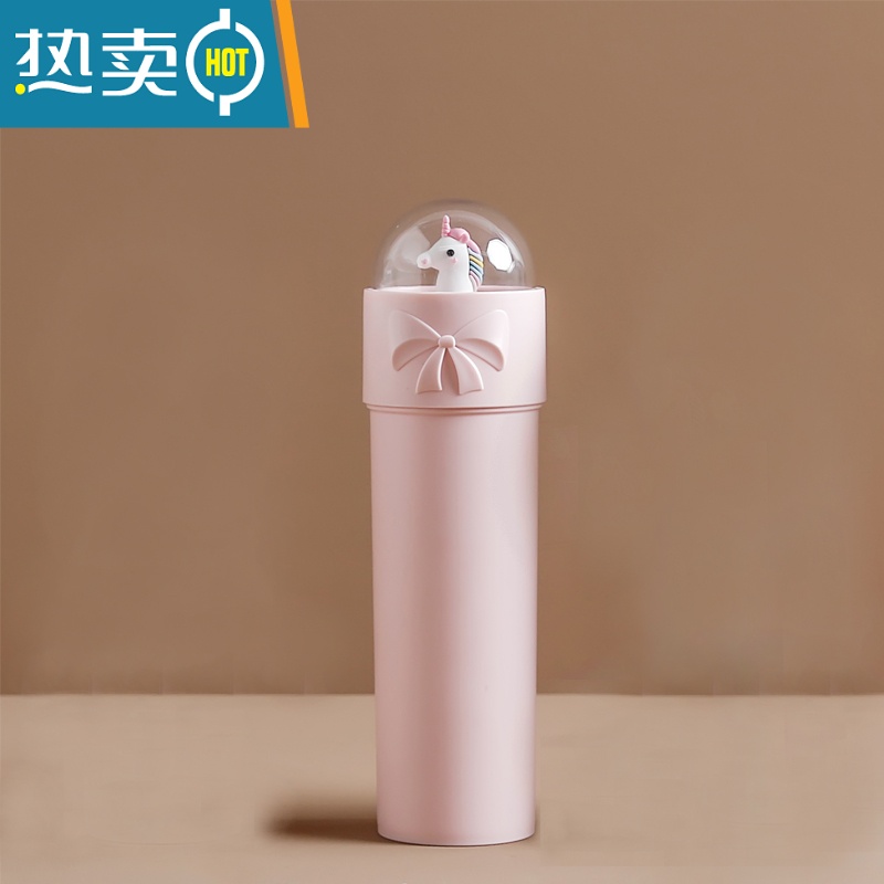 敬平创意洗漱杯旅行牙刷牙膏收纳盒学生宿舍卡通可爱情侣便携式牙桶 粉色高清大图