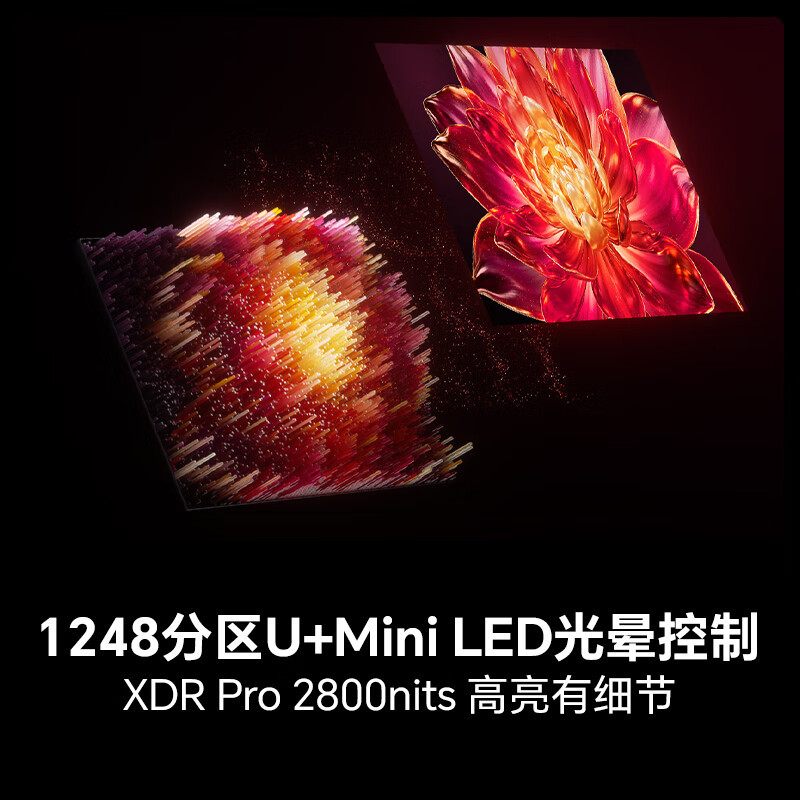 海信电视小墨 100E5Q Pro 100英寸1248分区U+MiniLED信芯芯片极黑抗反光黑曜屏Pro 高刷高清大图