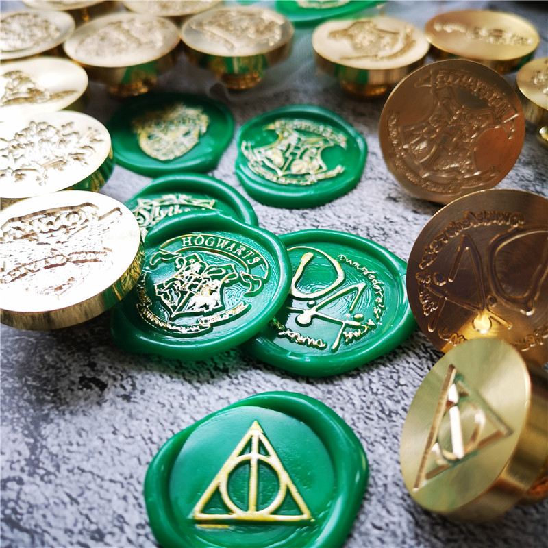 火漆印章哈利波特魔法学院印章头火漆封蜡信封礼物印章铜头哈利波特01