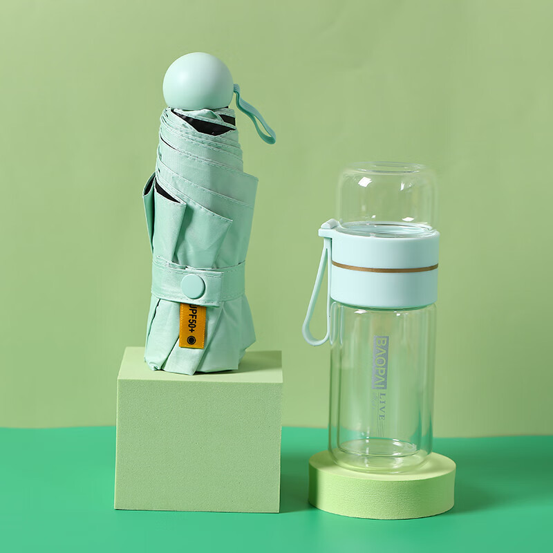 豹牌 BP-T7玻璃杯套装 手持小风扇玻璃杯雨伞保温杯笔记本高清大图