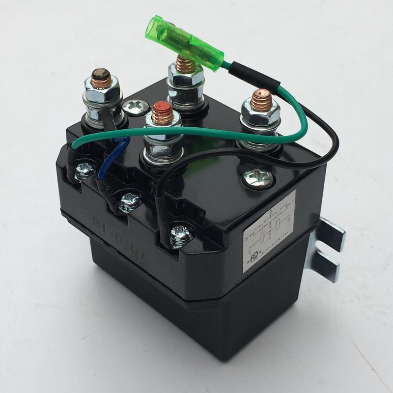 12V分体式继电器一个 绞盘继电器250A 450A 12000磅电动绞盘控制器电磁继电器防水