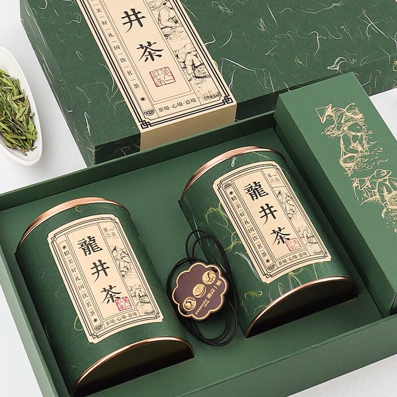 第一江南绿茶龙井特级250g2025新茶明前茶叶礼盒装春茶嫩芽高端礼盒送礼品高清大图