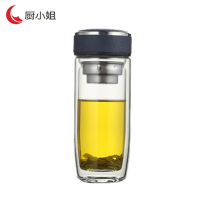 厨小姐商务高硼硅双层玻璃杯350mlCXJ3614