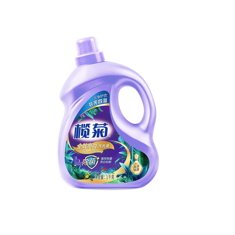 榄菊 康涤强效除菌洗衣液清新铃兰1kg/瓶 自然清香持久留香 家用手洗机洗去渍柔顺护色(新旧包装随机发货)