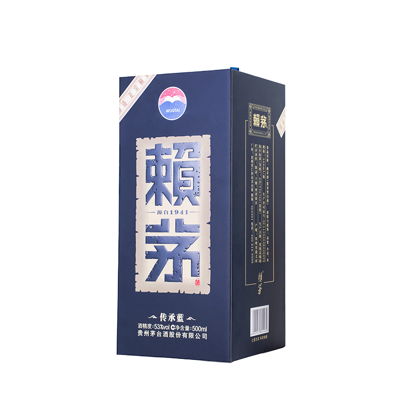 茅台 赖茅 传承蓝 单瓶 53度 500ml 酱香型 白酒 賴茅高清大图