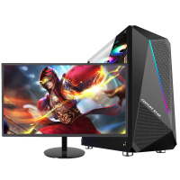 世纪之星 i9级八核至强E5-2660/AMD游戏独显/8G内存/256G固态+500G机械盘 台式电脑 台式机 电脑主机 组装电脑 家用办公游戏电脑 DIY组装机电脑+19英寸全