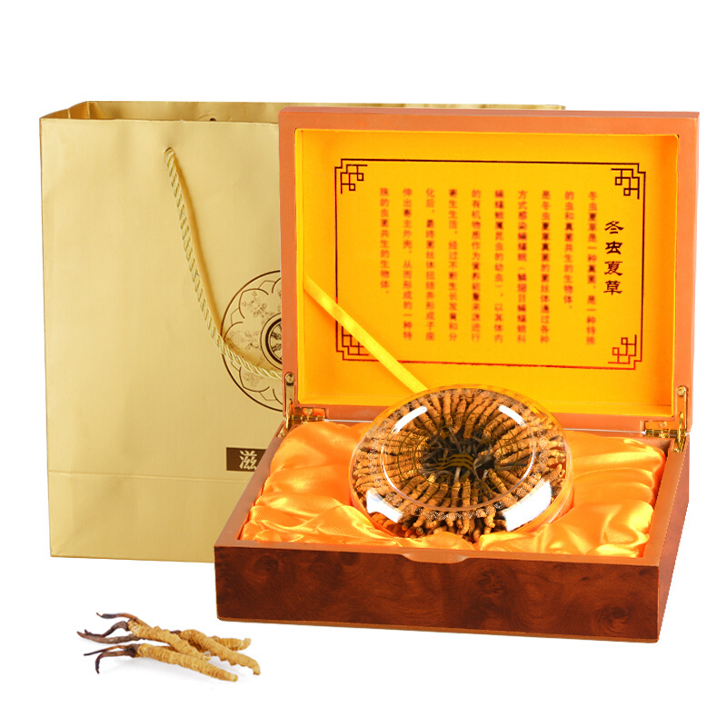 青源堂牌 冬虫夏草 青海虫草 4条/g 250g礼盒高清大图