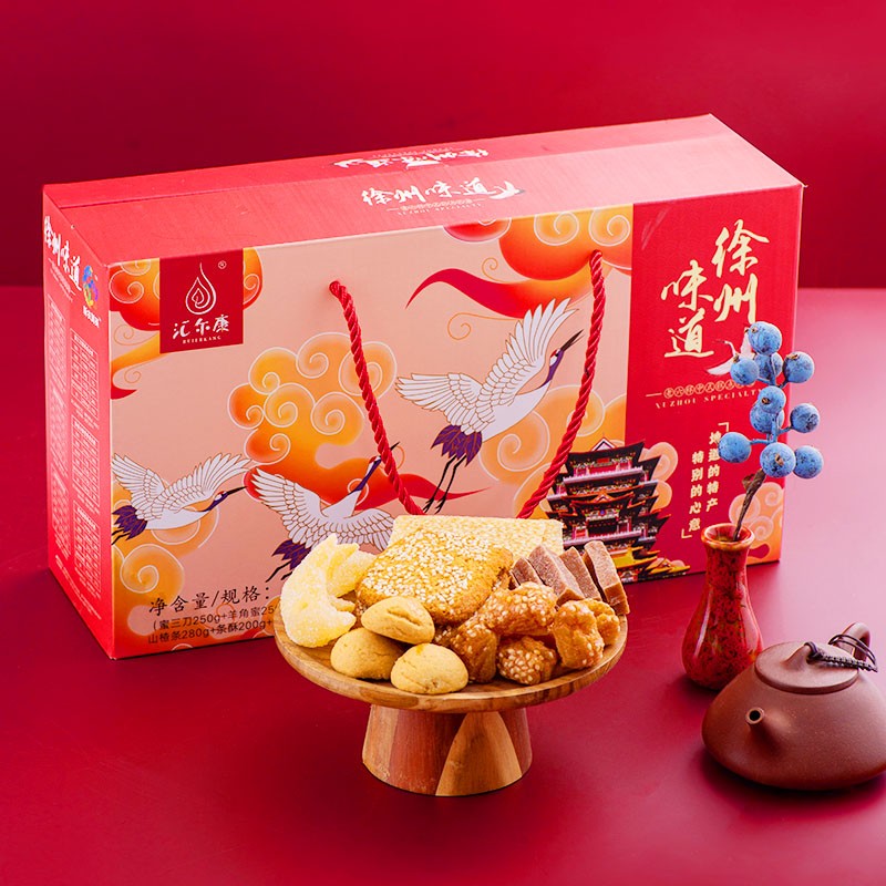 [中华特色]徐州馆 徐州味道老六样糕点礼盒1530g 年货蜜三刀羊角蜜麻片山楂条条酥彭城小酥特产高清大图