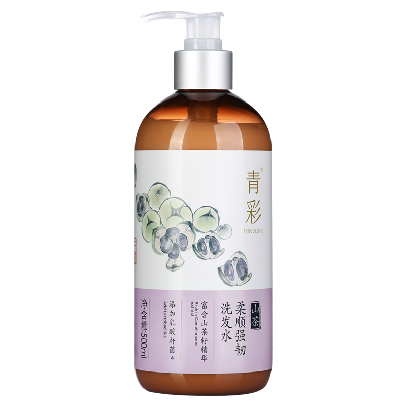青彩山茶柔顺强韧洗发水500ml 500ml