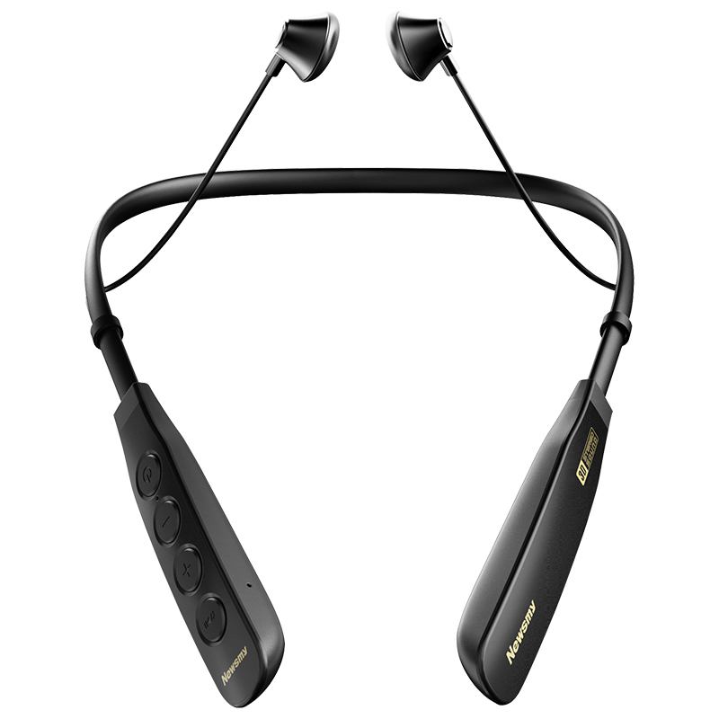纽曼Q18MP3播放器运动蓝牙耳机 无线4.2蓝牙耳机MP3一体机挂脖式跑步可通话自带8G内存华为苹果小米通用黑色