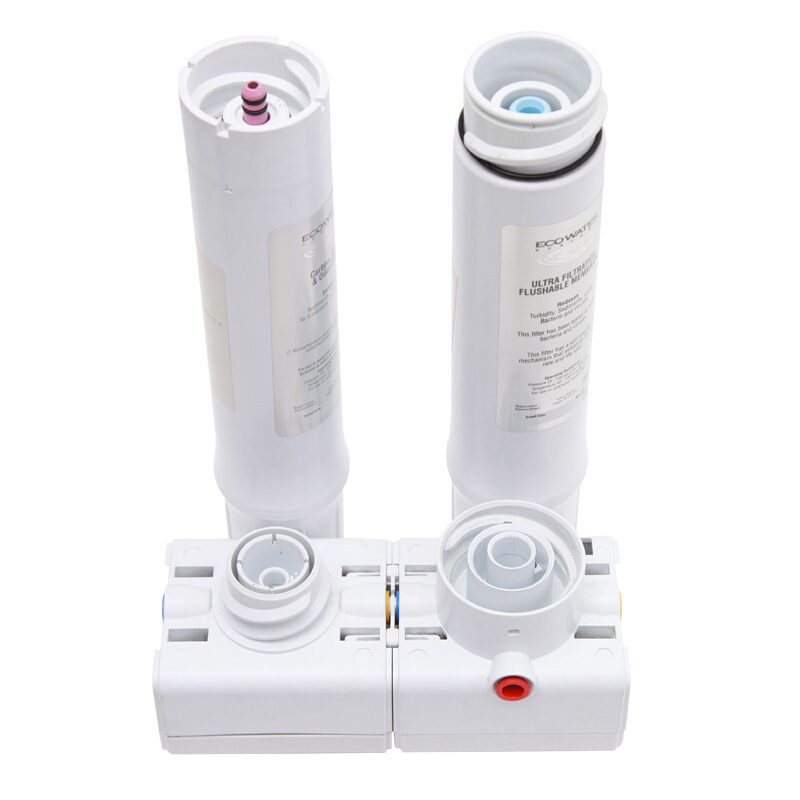 怡口净水(ECOWATER) 800FFDC净水器家用厨房直饮超滤机 无桶无废水不插电