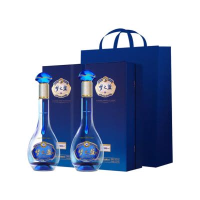 白酒　新品　梦之藍（夢之藍）　水晶版　40.8度　550ml 洋河梦之蓝水晶版40.8度550ml 整箱装洋河官方旗舰店浓香型白酒