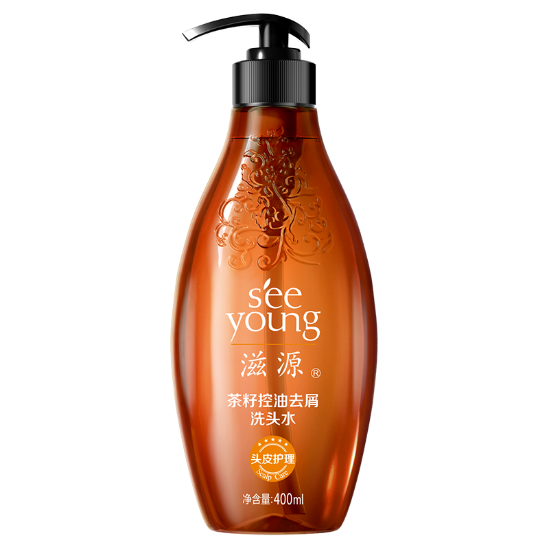滋源 茶籽系列-400 控油去屑洗头水400ml(NM)高清大图