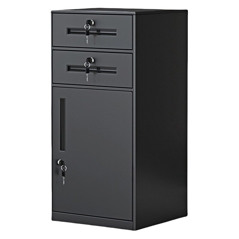 珂洋 矮柜 二斗一门黑色 台高清大图