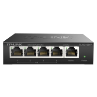 TP-LINK TL-SG1005P 5口千兆PoE交换4口PoE非网管交换机监控网络网线分线器企业级交换器 分流器