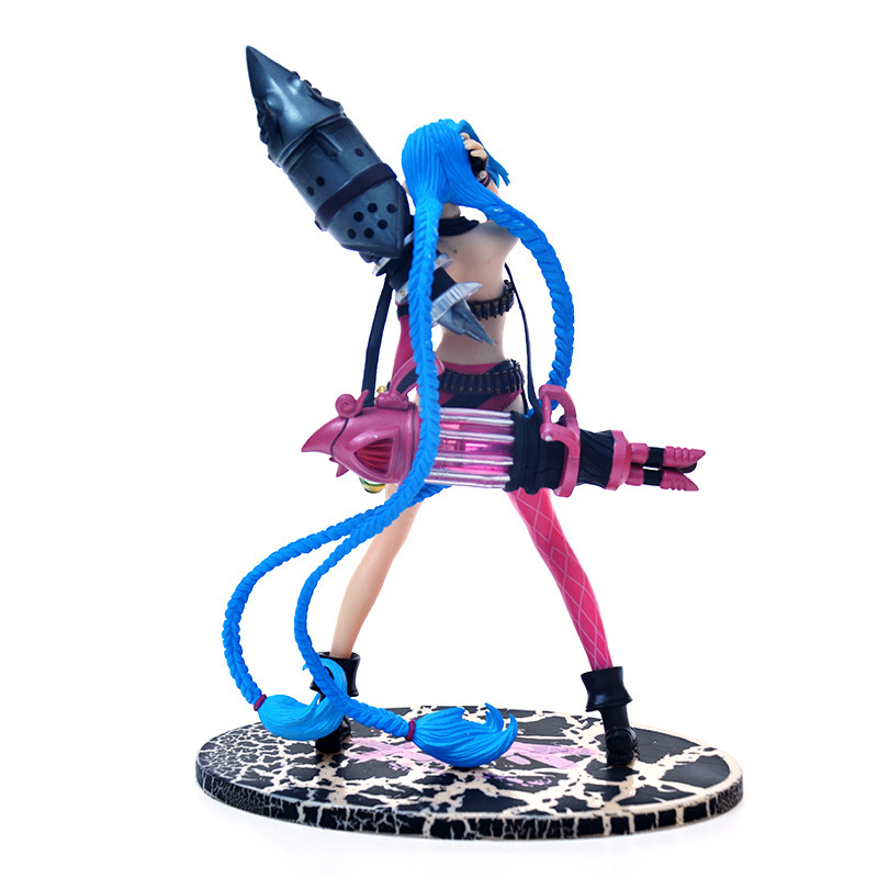 游戏手办金克斯暴走萝莉lol汽车摆件优质写实版金克丝均码