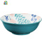 陶瓷碗家用单个碗饭碗面碗创意个性碗碟汤碗学生大碗简约碗泡面碗 FENGHOU M10.6英寸绿色大平盘
