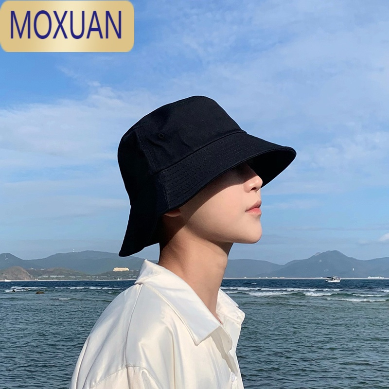 moxuan渔夫帽男夏大头围潮夏季太阳帽男遮阳帽男士防晒男生圆帽凉帽
