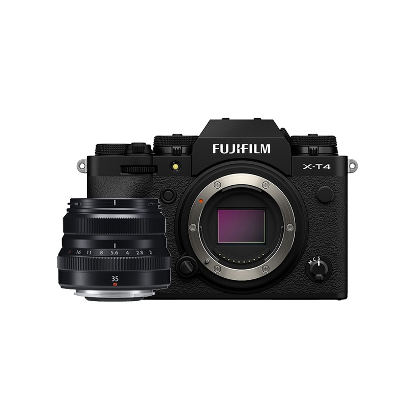富士(FUJIFILM) X-T4(35mmF2)黑色 单镜头套装 数码微单相机