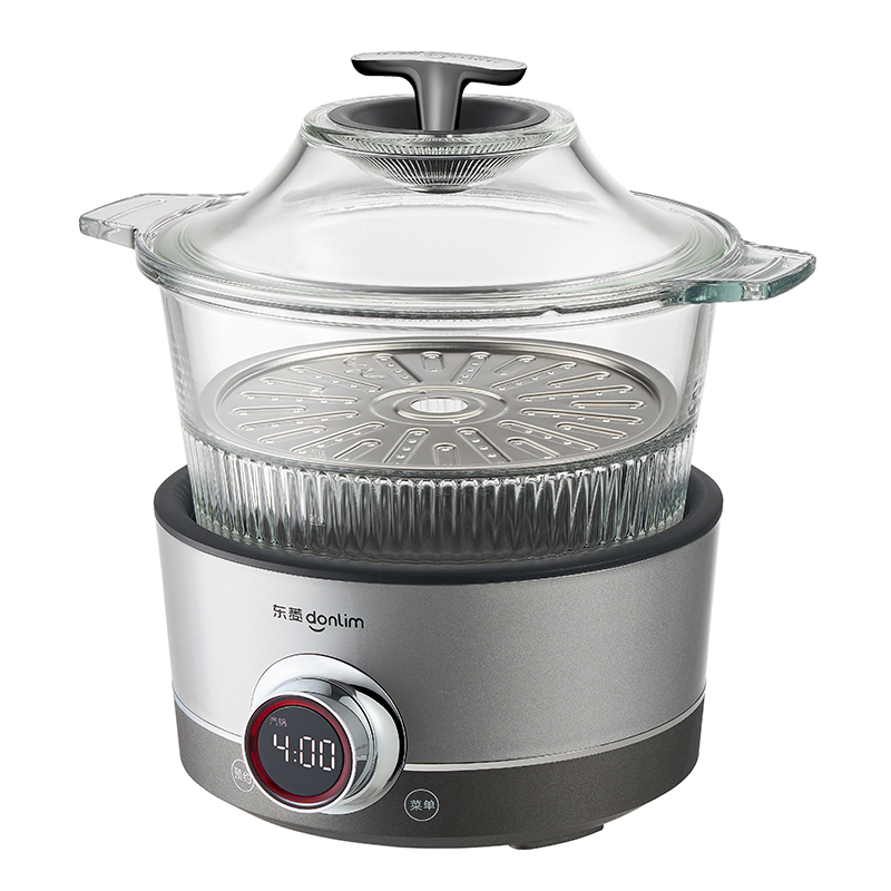 东菱(Donlim)【国家补贴】蒸汽锅家用电蒸锅多功能锅蒸炖煮一体锅电火锅汽锅鸡专用锅煮锅+陶瓷汽锅)DL-9009