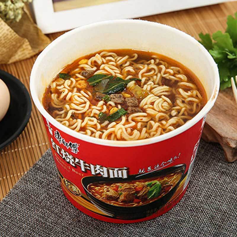 康师傅红烧牛肉杯面/