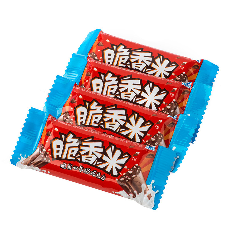 德芙脆香米牛奶巧克力脆米心120g袋装奶香白休闲食品喜糖果送礼物牛奶