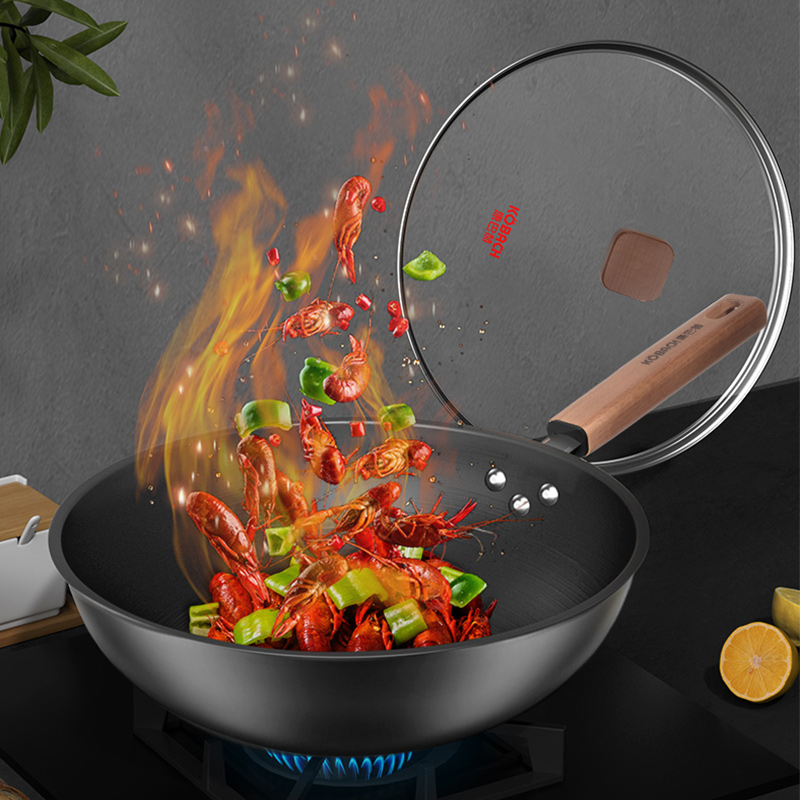 康巴赫深氮防锈精铁炒锅 KGS-C32B 32cm（单位：个）高清大图