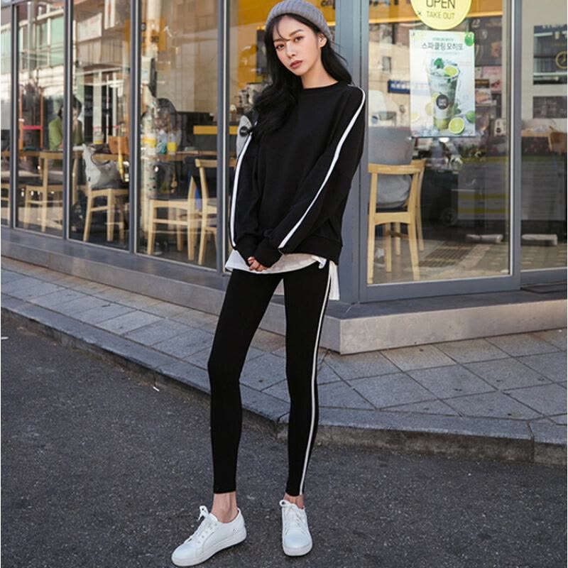 迪鲁奥(DILUAO)LYL 孕妇装套装秋季卫衣两件套新款时尚孕妇运动套装孕妇卫衣+托腹裤两件套B762-48图片