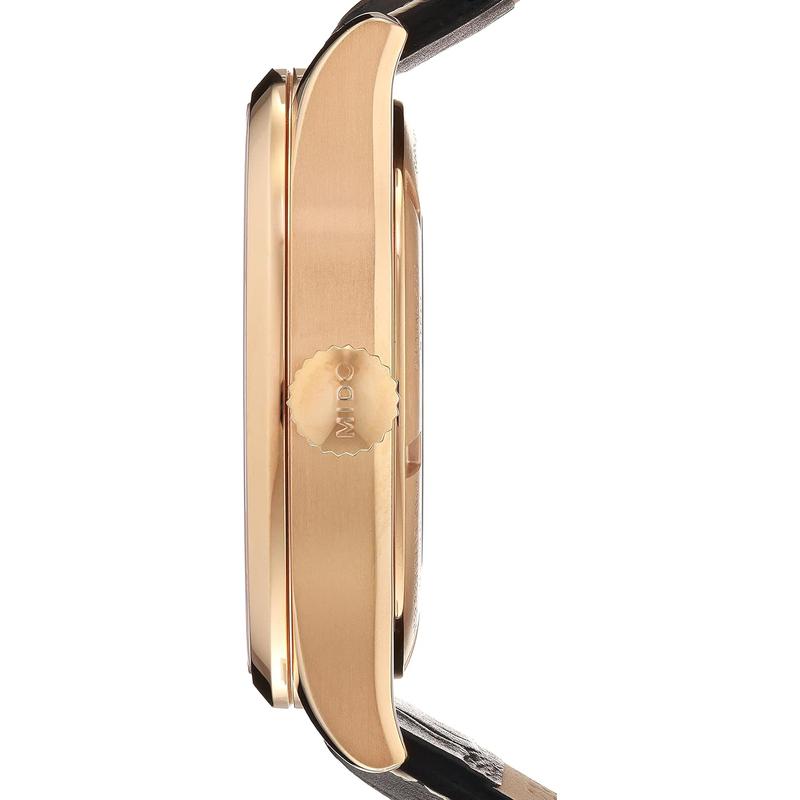 Mido情人节送男朋友 美度 瑞士手表新款圆形皮革手表自动机械表高清大图