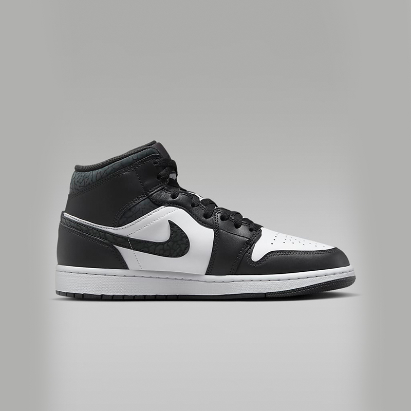 耐克jordan aj1黑白熊猫男子运动鞋冬新款缓震中帮板鞋fb9911-001