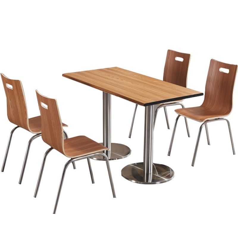 凌迪星餐厅桌椅1200*600*760mm(一桌四椅)套高清大图