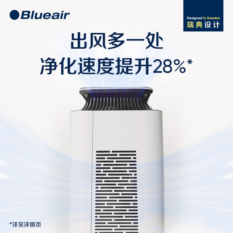 Blueair空气净化器家用除甲醛离子除菌去烟净化机智能菌盾系8640i