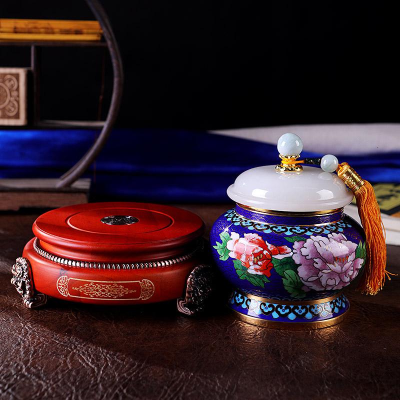 美帮汇戴嘉林作品景泰蓝茶叶罐摆件办公室书房装饰送领导长辈教师节礼品高清大图