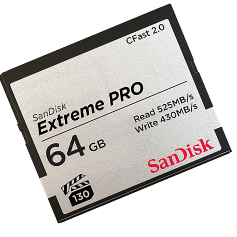 闪迪(SanDisk)64GB CFast 卡 读525MB/s相机摄像机存储卡