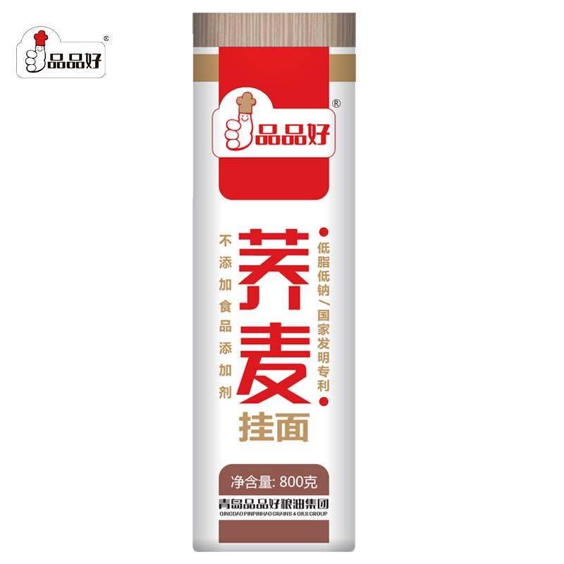 品品好荞麦面挂面800g低脂苦荞面条粗粮杂粮
