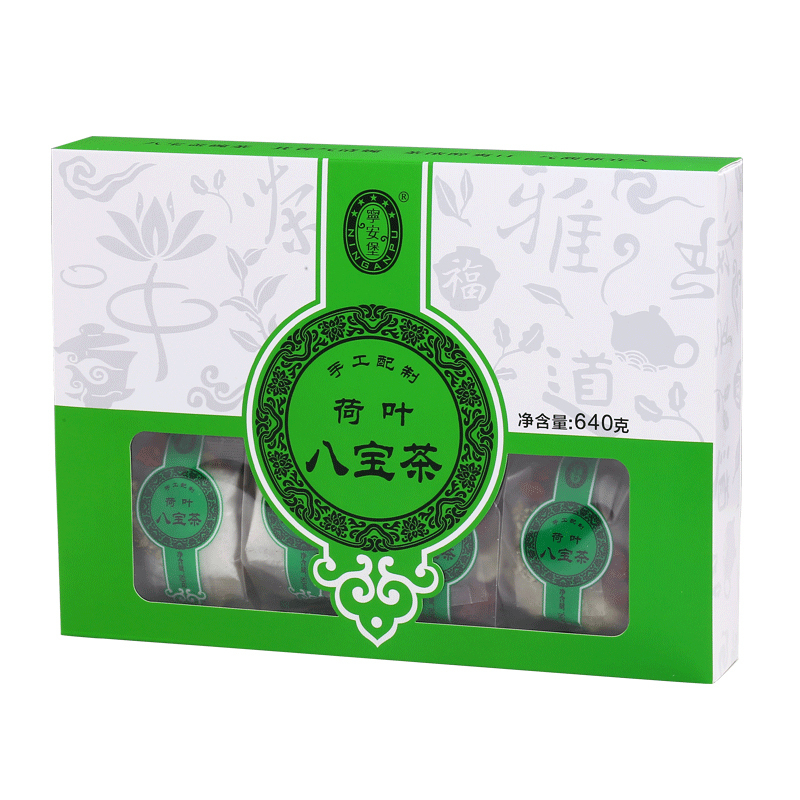 宁安堡荷叶八宝茶礼盒配冬瓜宁夏枸杞子桂圆红枣茶构杞荷叶花草茶640g