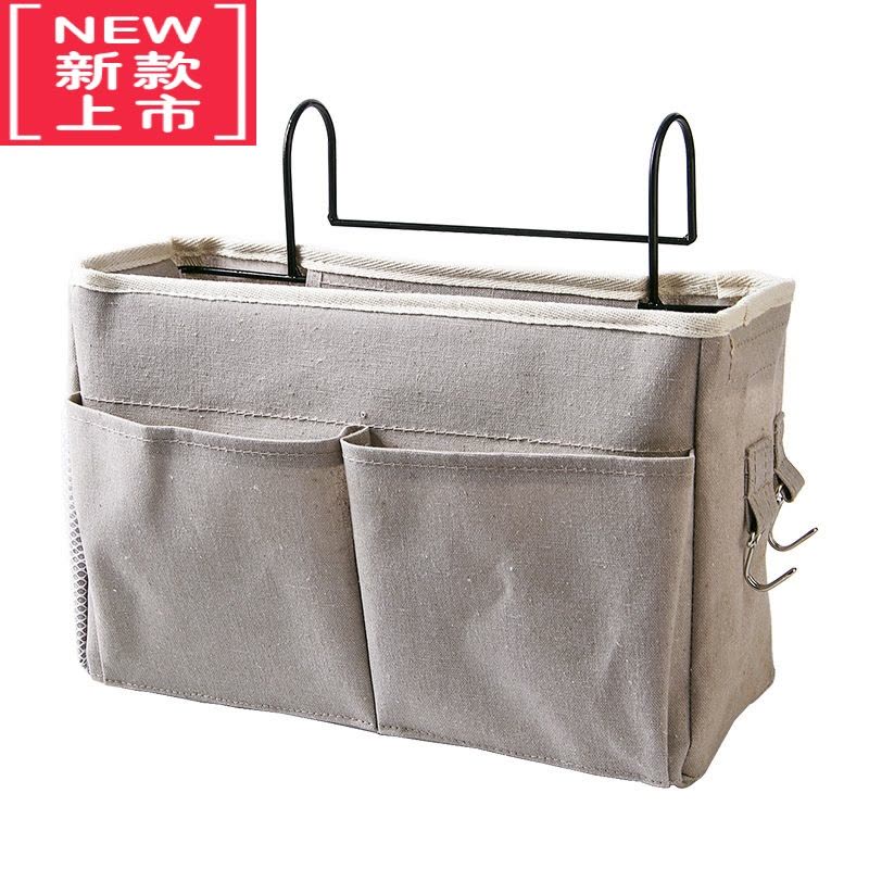 可莉允北欧创意布艺收纳挂袋床头收纳器宿舍上下铺收纳袋寝室储物袋子图片