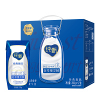 蒙牛纯甄酸牛奶箱装经典原味酸奶 200g×12盒/箱