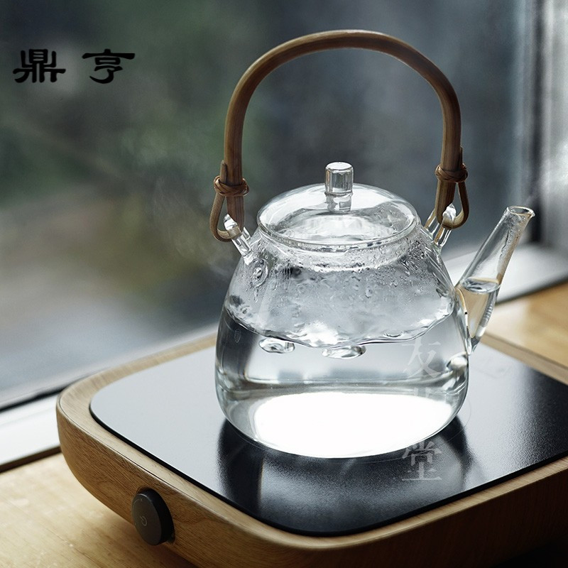 鼎亨无由原创提梁耐热玻璃烧水壶电陶炉专用茶具沏茶壶